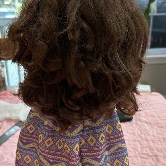 Charming Doll in Purple Geometric Dress with Brown Boots - Picture 2 of 5